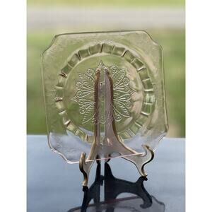 Jeannette Glass Adam Pink 6” BREAD Plate Depression Glass‎ 1930s USA